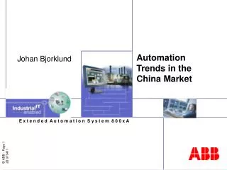 Automation Trends in the China Market