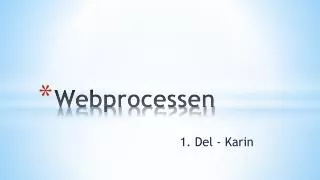 webprocessen