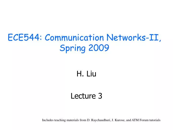 ece544 communication networks ii spring 2009