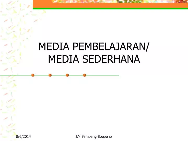 media pembelajaran media sederhana