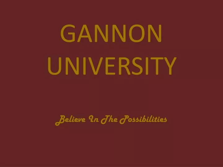 gannon university