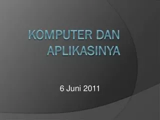 6 juni 201 1