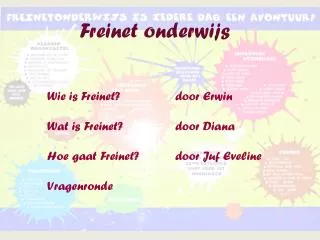 freinet onderwijs