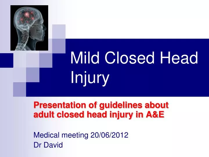 mild closed head injury