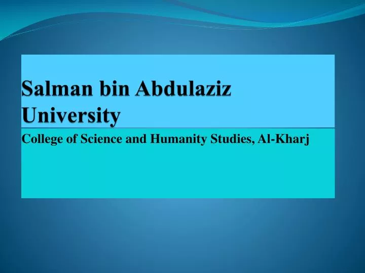 salman bin abdulaziz university