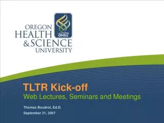 TLTR Kick-off