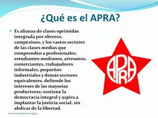 qu es el apra