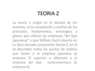 teoria z