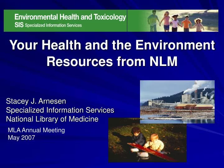 your health and the environment resources from nlm