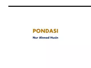 pondasi