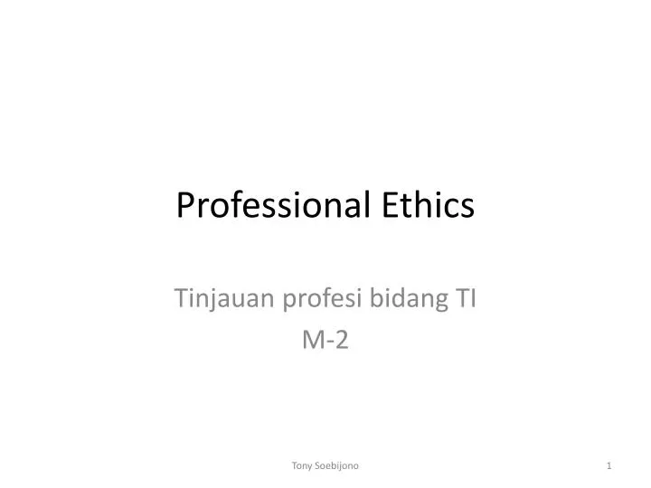 professional ethics