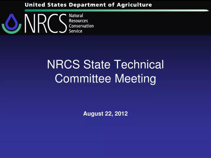 nrcs state technical committee meeting