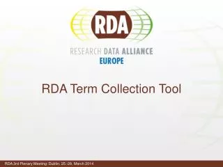 RDA Term Collection Tool