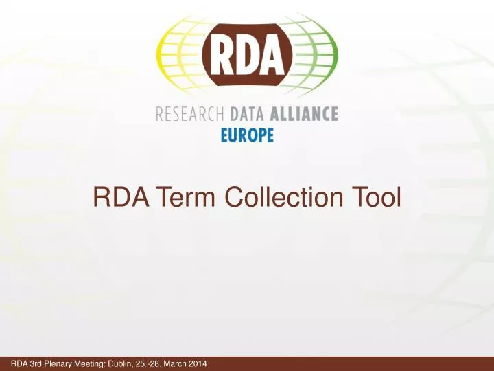 rda term collection tool