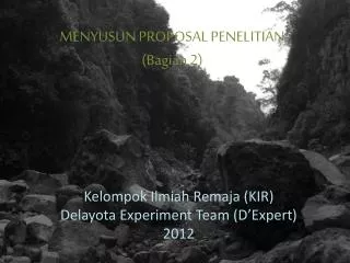 menyusun proposal penelitian bagian 2