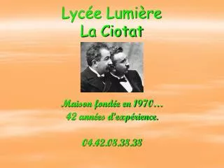 lyc e lumi re la ciotat