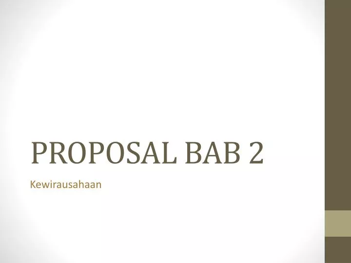 proposal bab 2
