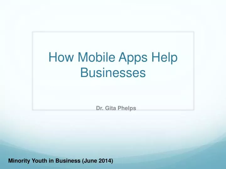 how mobile apps help businesses