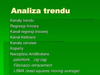 analiza trendu