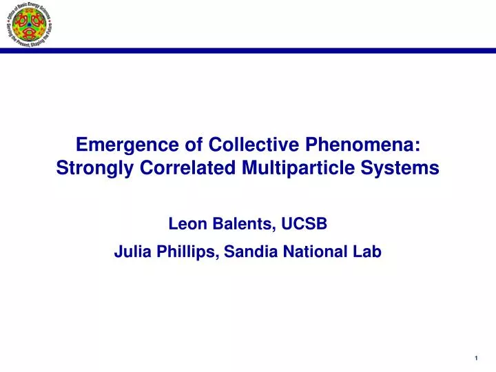 emergence of collective phenomena strongly correlated multiparticle systems