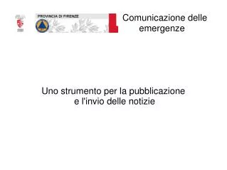 uno strumento per la pubblicazione e l invio delle notizie