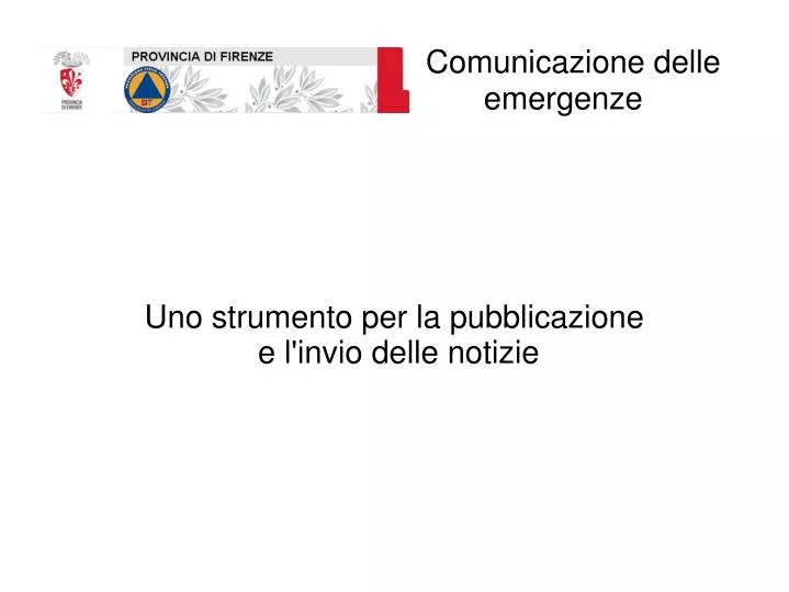 uno strumento per la pubblicazione e l invio delle notizie