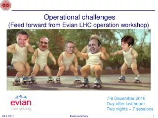 Operational challenges ( Feed forward from Evian LHC operation workshop)