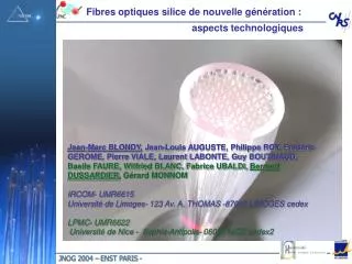 PPT - LES FIBRES OPTIQUES PowerPoint Presentation, Free Download - ID ...