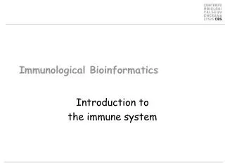 Immunological Bioinformatics