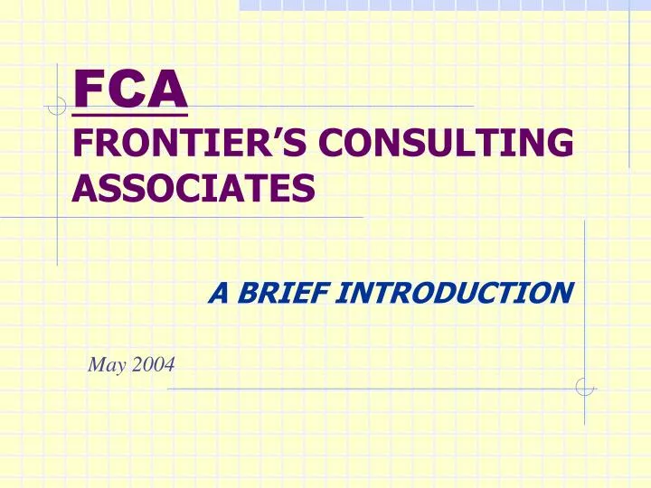 frontier s consulting associates