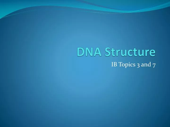 dna structure
