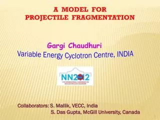 A MODEL FOR PROJECTILE FRAGMENTATION