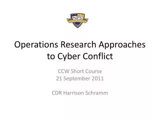 Operations Research Approaches to Cyber Conflict