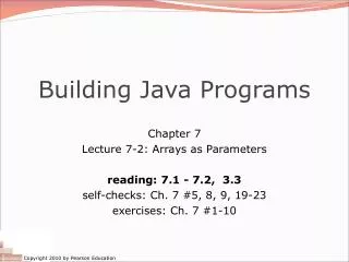 Building Java Programs