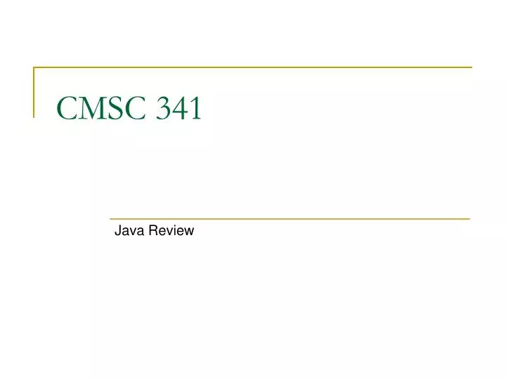 cmsc 341