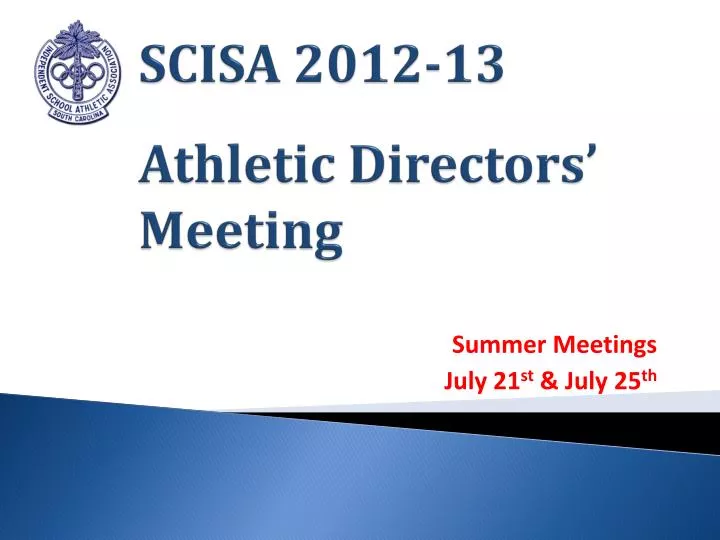 scisa 2012 13 athletic directors meeting