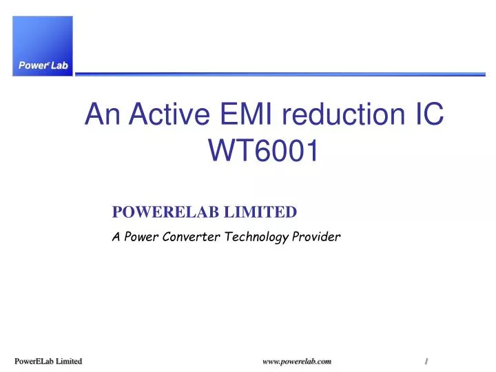 an active emi reduction ic wt6001