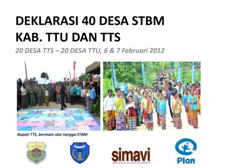 deklarasi 40 desa stbm kab ttu dan tts