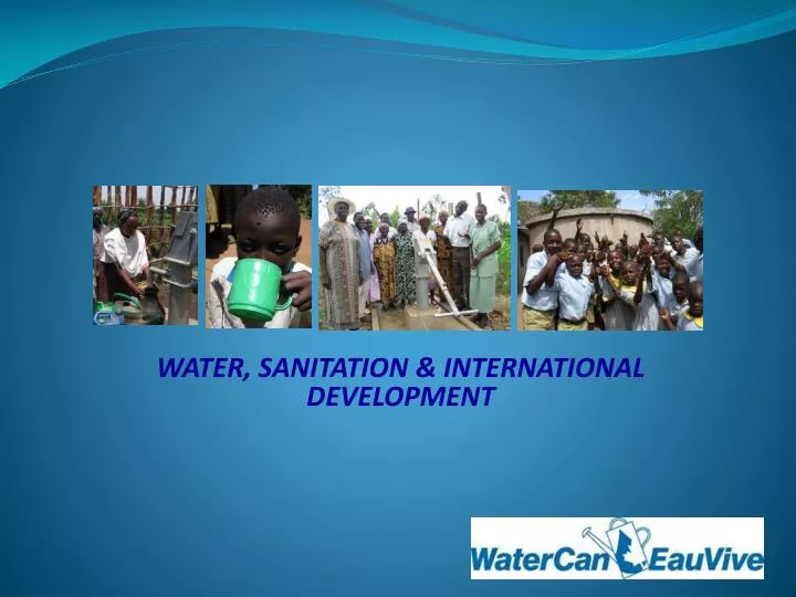 water sanitation international development