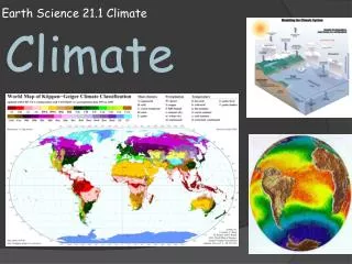 Earth Science 21.1 Climate