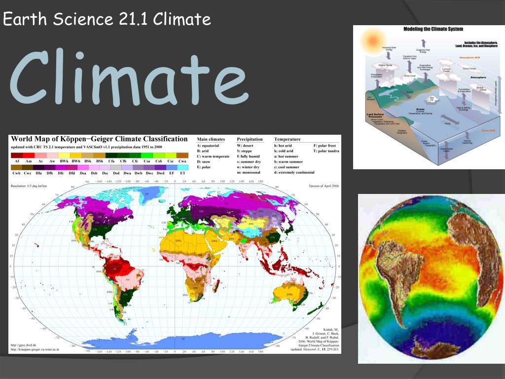 PPT - Earth Science 21.1 Climate PowerPoint Presentation, free download ...