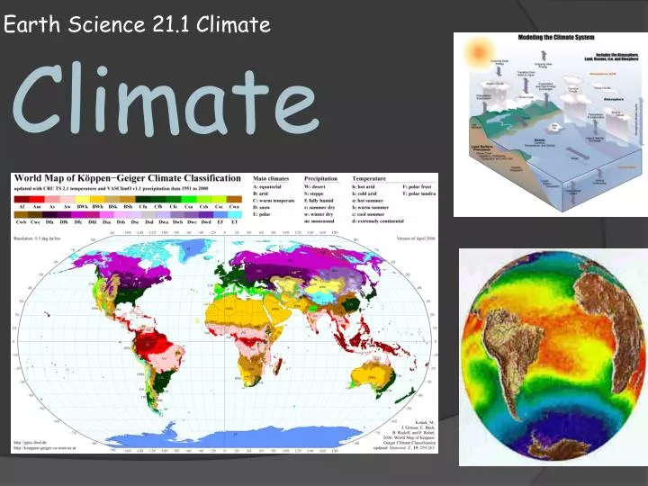earth science 21 1 climate