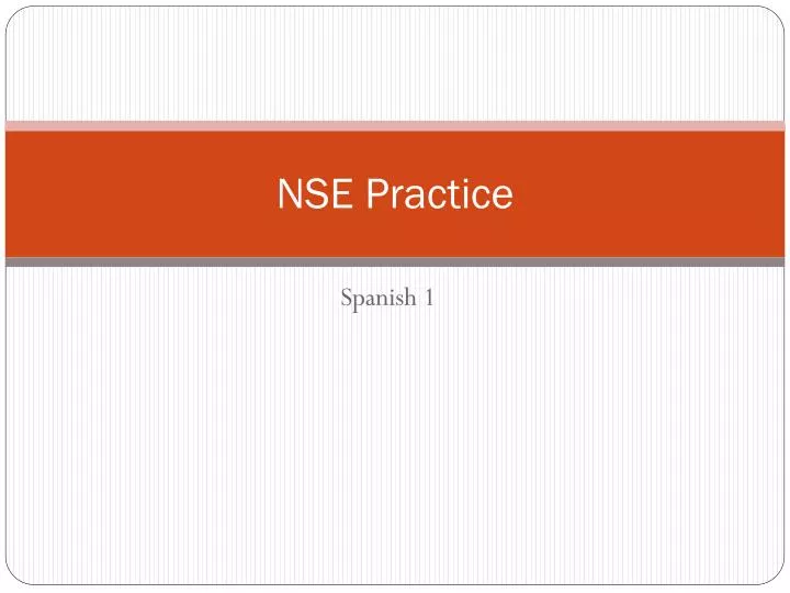 nse practice