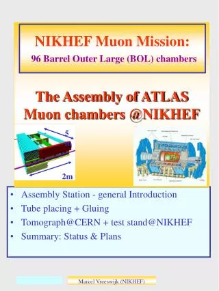 The Assembly of ATLAS Muon chambers @NIKHEF