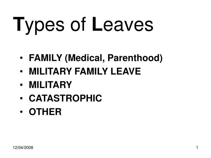 family medical parenthood military family leave military catastrophic other