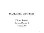 MARKETING CHANNELS - slide 1