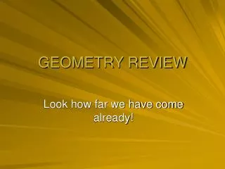 geometry review