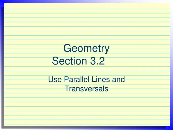 geometry section 3 2