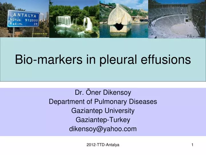 bio markers in pleural effusions