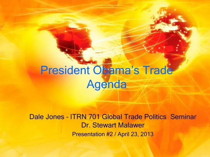 president obama s trade agenda